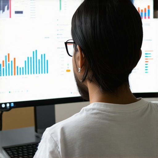 Analyzing GMB Insights for Local SEO Expert analyzing Google My Business insights and local SEO data on a computer screen