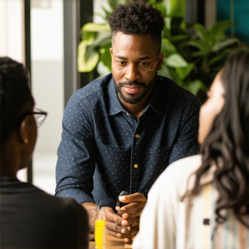 Business owner participating in community partnership activities