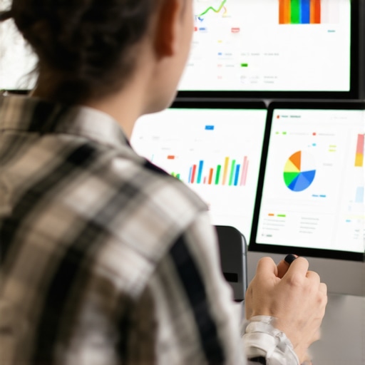 Person analyzing Google Maps rankings and local SEO data