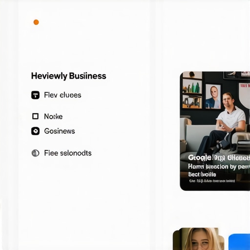 Google My Business dashboard with profile and review management