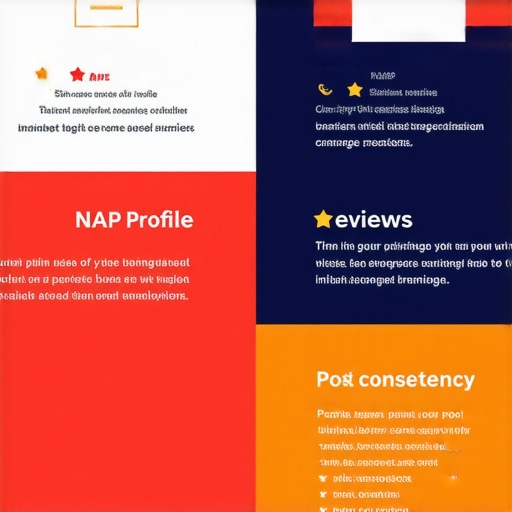 GMB profile optimization steps infographic.