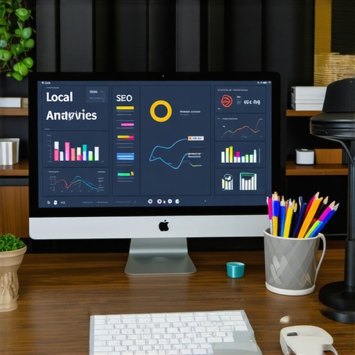 A workspace with analytics dashboard showing Google Maps ranking metrics.