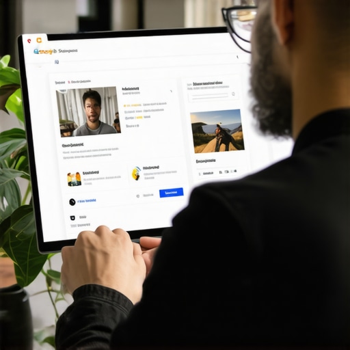 Optimizing GMB Profile for 2026 Business owner enhancing Google My Business profile with photos and review management