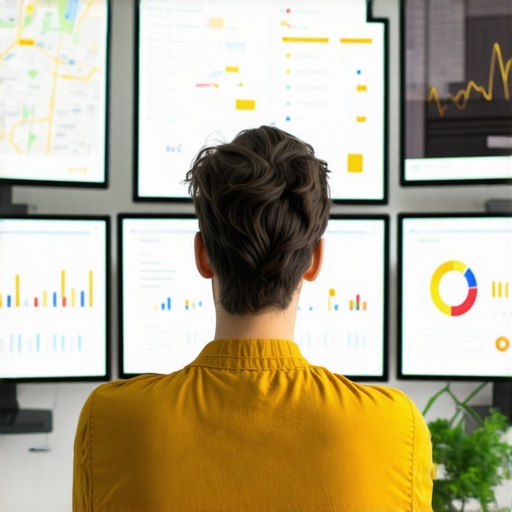 A professional monitoring Google Maps rankings using advanced analytics tools