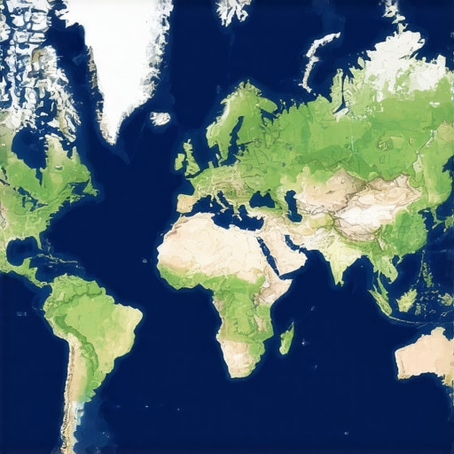 A detailed digital map with clearly defined service zones for local SEO optimization.