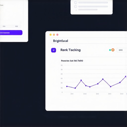 A screenshot of BrightLocal's dashboard displaying local SEO metrics and audit findings