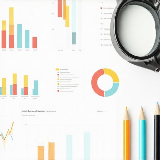 A person analyzing local SEO data on a computer screen highlighting charts and analytics.