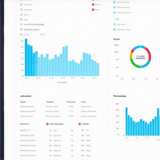 Close-up of a digital dashboard showing local SEO analytics and Google rankings